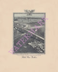 Hotel New Yorker, Bronx Whitestone Bridge, New York 1941 Menu Art