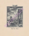 Hotel New Yorker, Brooklyn Bridge, New York 1941 Menu Art