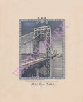 Hotel New Yorker, George Washington Bridge, New York 1941 Menu Art