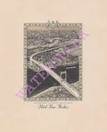 Hotel New Yorker, Tri Boro Bridge, New York 1941 Menu Art