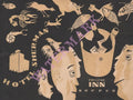 Hotel Sherman, College Inn, Chicago 1934 Menu Art