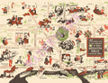 Hotel Webster Hall, Detroit 1930s Menu Art