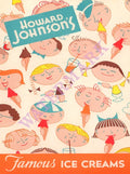 Howard Johnson's Ice Cream 1, 1957 Menu Art