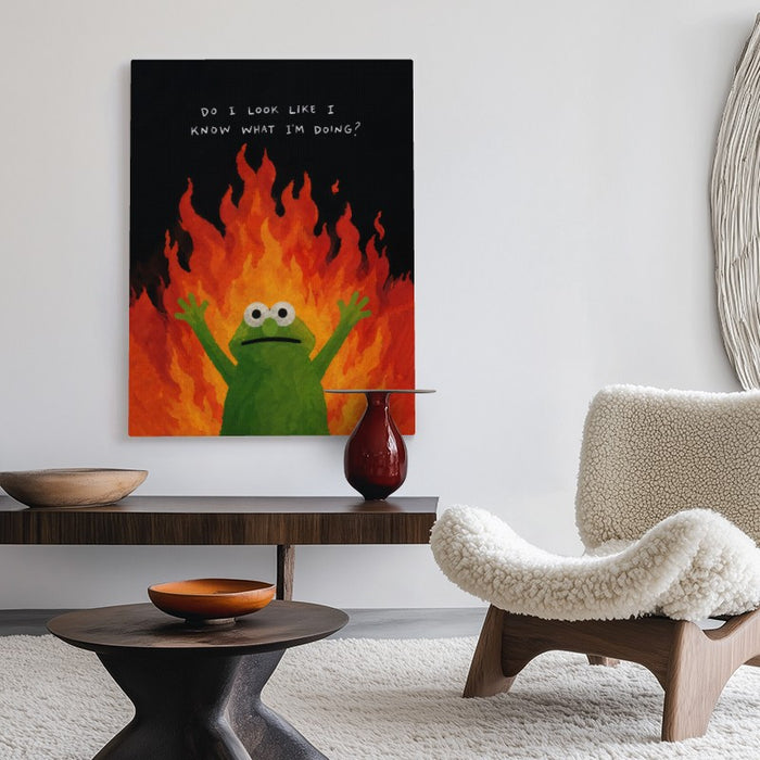 I Have No Idea Canvas — Canvas Vertical #02