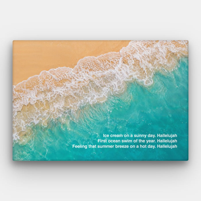 Ice Cream Hallelujah Canvas — Canvas Horizontal #01