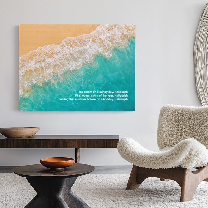 Ice Cream Hallelujah Canvas — Canvas Horizontal #02