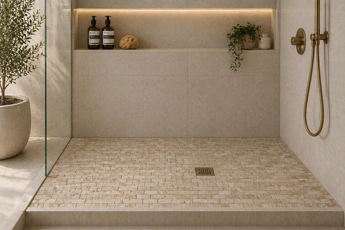 Ivory Premium 12x12" Travertine Mosaic