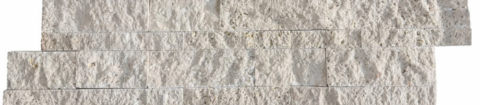 Ivory Premium 6x24" Travertine Ledgerstone