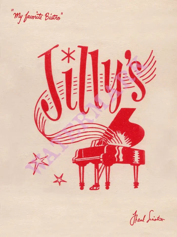 Jilly's Matchbook Art, New York 1960s