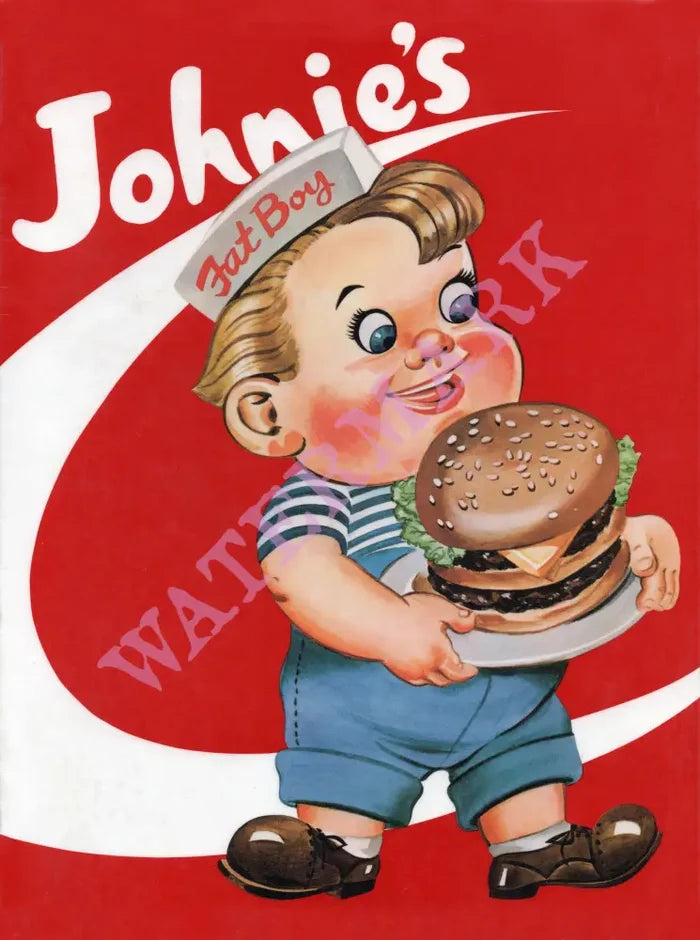 Johnie's, Los Angeles 1990s Menu Art