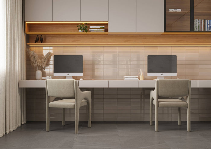 Khali Grafite AC 24x24" Porcelain Floor Tile