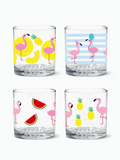 Let's Fla-mingle - RESERVE 12oz Old Fashioned Tritan™ Copolyester Glass