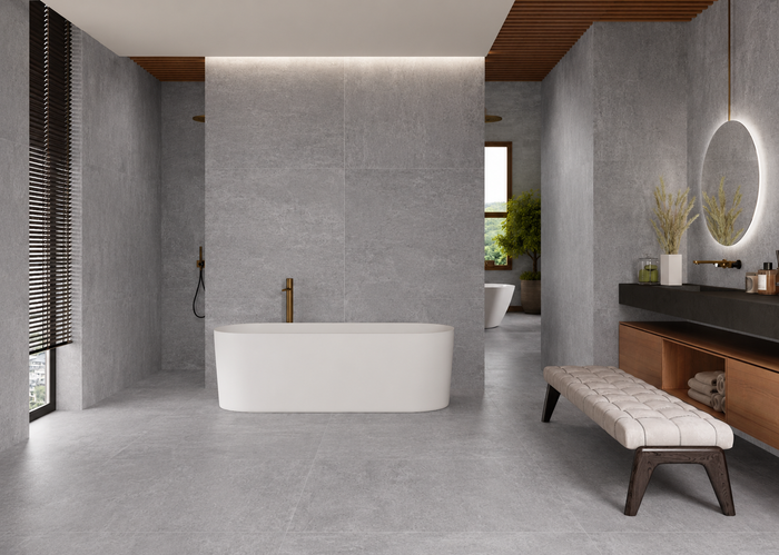Levent Dark Grey MT 40x40" Porcelain Floor Tile