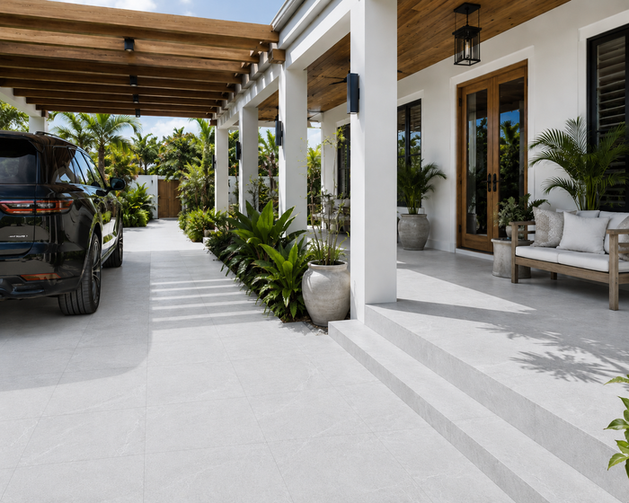 Limestone Ivory Anti-Slip 24x24" Porcelain Floor Tile