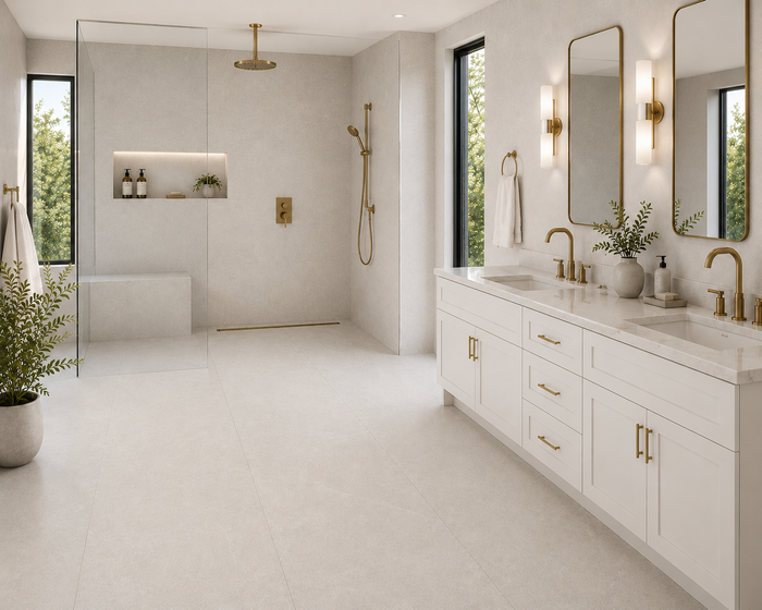 Limestone Ivory MT Porcelain Floor Tile 24x48"