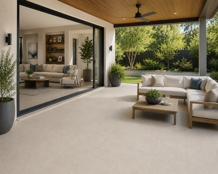 Limestone Sand MT Porcelain Floor Tile 24x48"