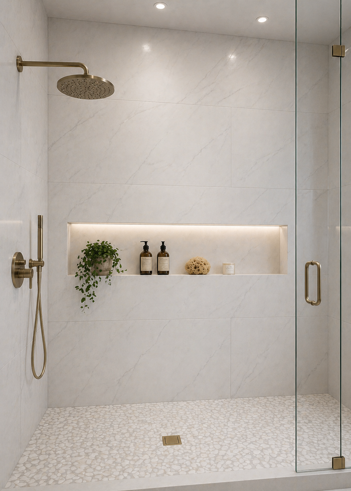 Linea Marble 24x48" Porcelain Floor Tile