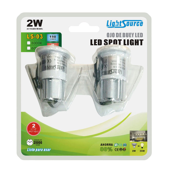 LS-3K LED Mini Spot Light (Twin Pack)