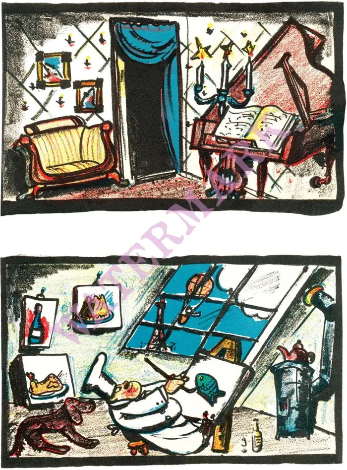Ludwig Bemelman’s Hapsburg House, New York 1934 Menu Art