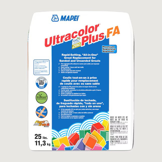 MAPEI 25LB Ultracolor Plus FA Grout Avalanche