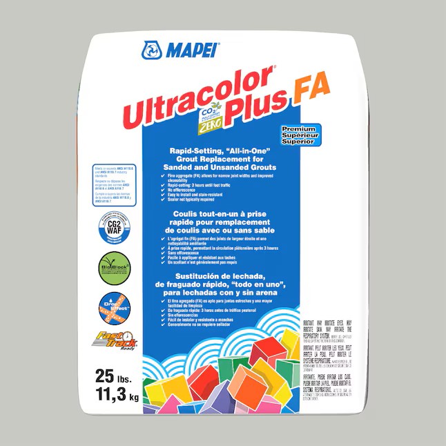 MAPEI 25LB Ultracolor Plus FA Grout Warm Grey