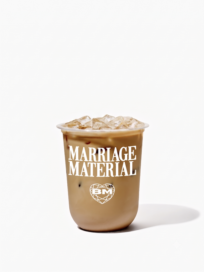 Marriage Material™ - TOSSWARE × BRIDEMERCH - NATURAL 16oz Arc Cup - White