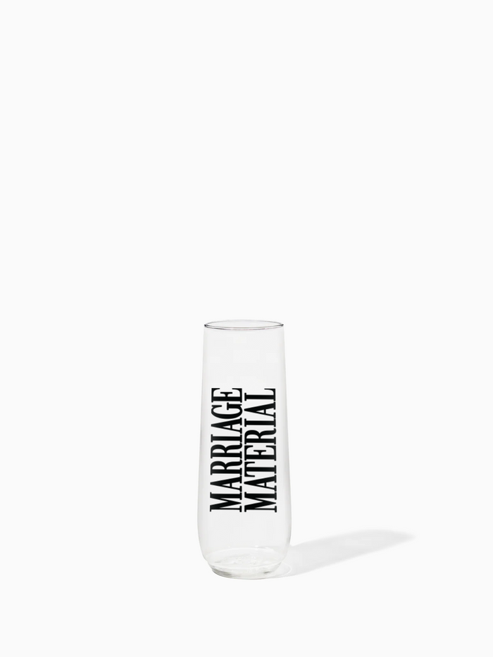 Marriage Material™ - TOSSWARE × BRIDEMERCH - POP 9oz Flute - Black