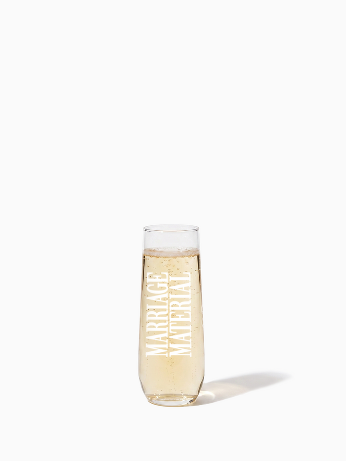 Marriage Material™ - TOSSWARE × BRIDEMERCH - POP 9oz Flute - White