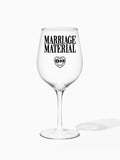 Marriage Material™ - TOSSWARE × BRIDEMERCH - RESERVE 16oz Wine Tritan™ Copolyester Glass - Black