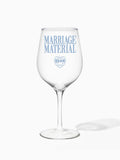 Marriage Material™ - TOSSWARE × BRIDEMERCH - RESERVE 16oz Wine Tritan™ Copolyester Glass - Blue