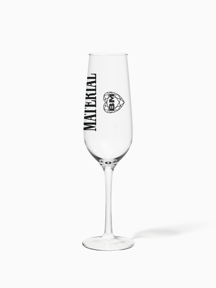 Marriage Material™ - TOSSWARE × BRIDEMERCH - RESERVE 9oz Champagne Tritan™ Copolyester Glass - Black