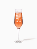Marriage Material™ - TOSSWARE × BRIDEMERCH - RESERVE 9oz Champagne Tritan™ Copolyester Glass - White