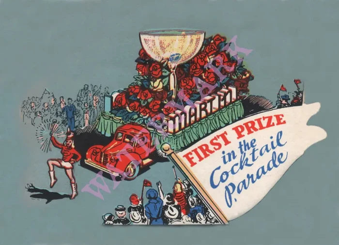 Martini Parade, Manson's Chicago 1945 Cocktail Art