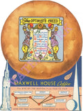 Mayflower Donuts Optimist’s Creed Rear Cover World’s Fairs 1939 Vintage Americana Menus