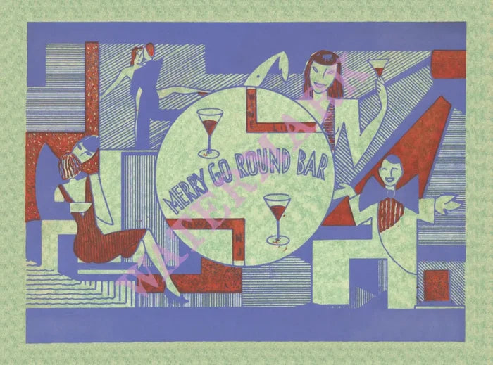 Merry Go Round Newark New Jersey 1940s Vintage Americana Menus