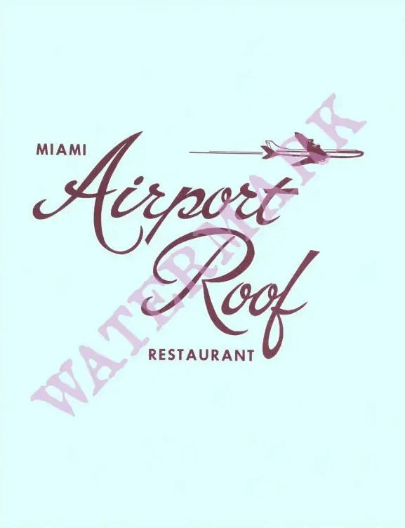 Miami Airport Roof Restaurant 1973