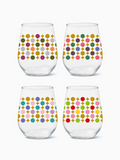 Mid-Century Modern Pattern - RESERVE 16oz Stemless Wine Tritan™ Copolyester Glass