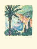 MN Vulcania, La Riviera Ligure - Santa Margherita 1954 Menu Art