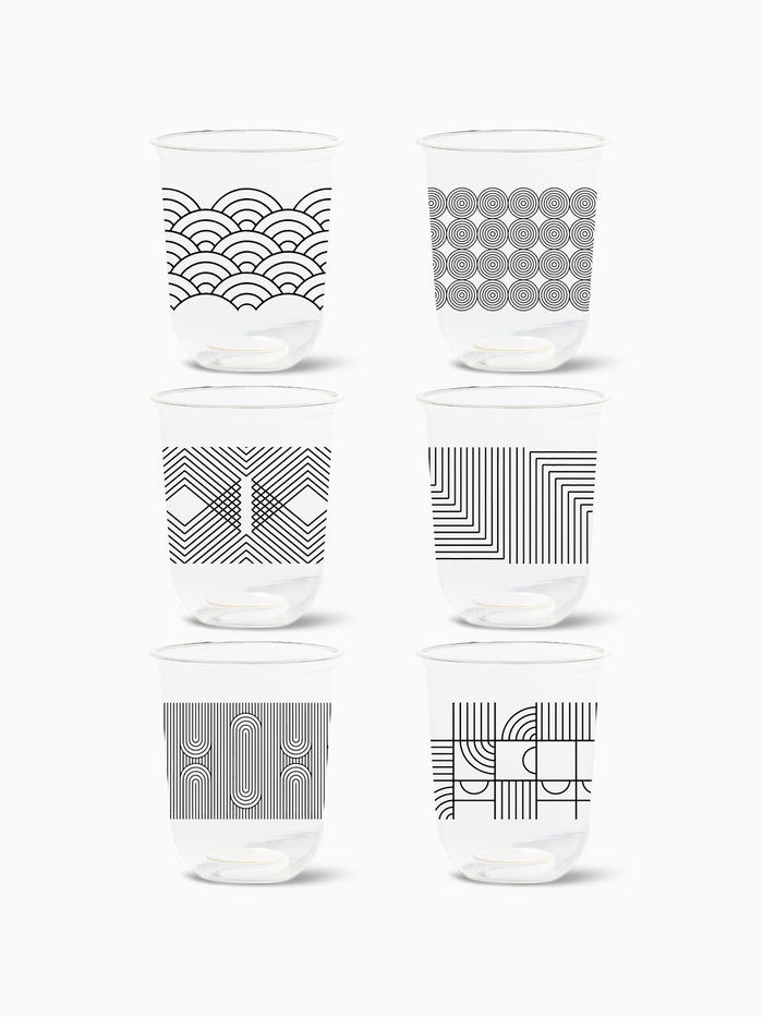 Modern Geometric - NATURAL 16oz Arc