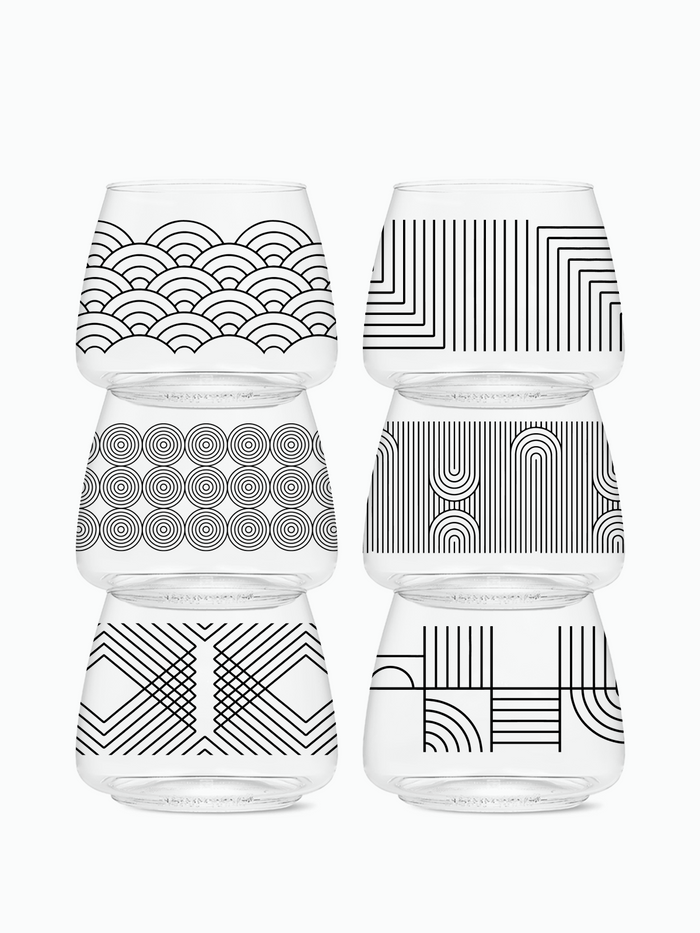 Modern Geometric - POP 12oz Rocks