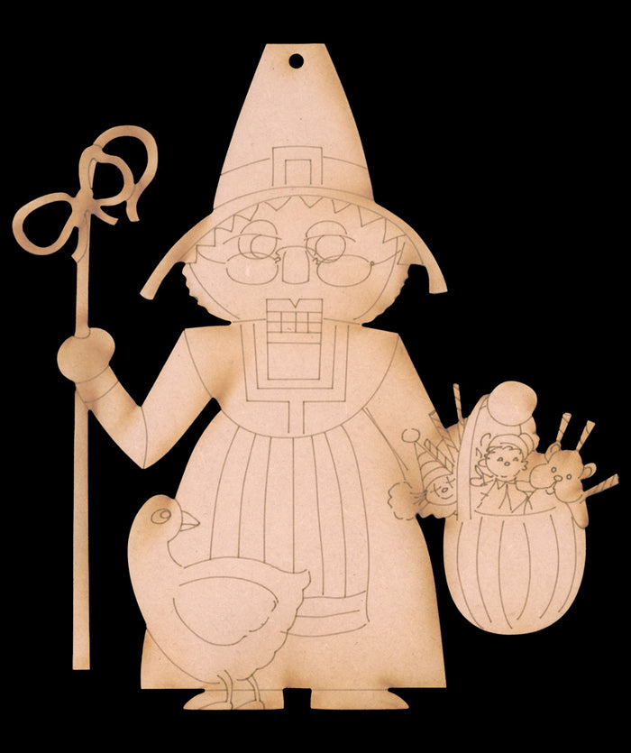 Mother Goose Nutcracker Ornament - JK002