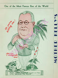 Mother Kelly's, Miami Beach 1936 Menu Art