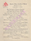 Movie Inn, Chicago 1910s Uncle Sam menu