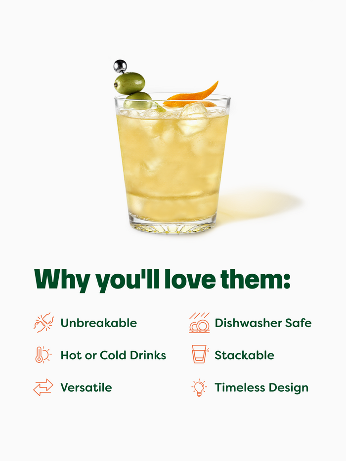 MSRP RESERVE 12oz Diamond Double Old Fashioned Tritan™ Copolyester Glass
