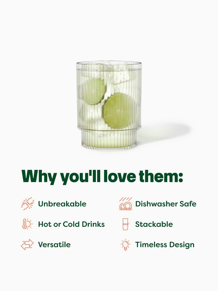 MSRP RESERVE 12oz Fluted Tumbler Tritan™ Copolyester Glass