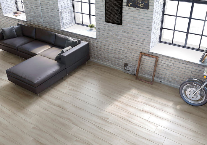 Mukali Blanco 09x48" Porcelain Floor