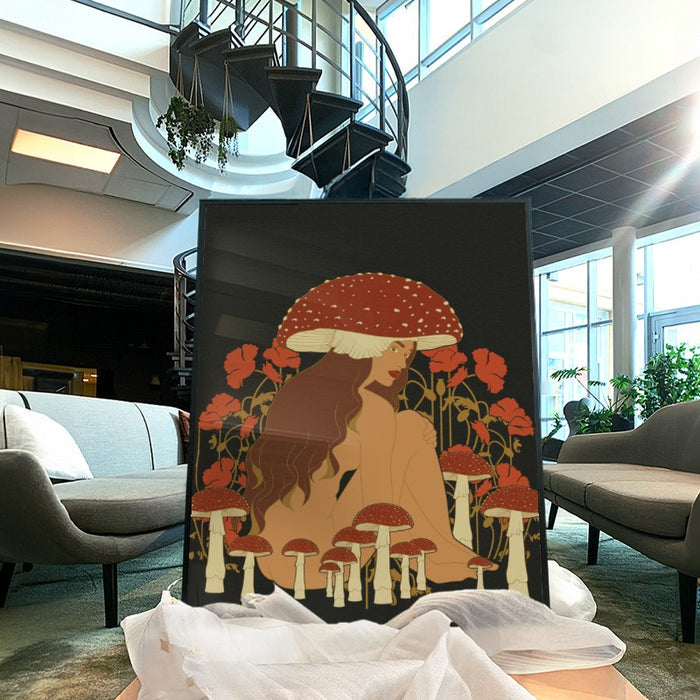 Mushroom Woman — Art Print Vertical #04