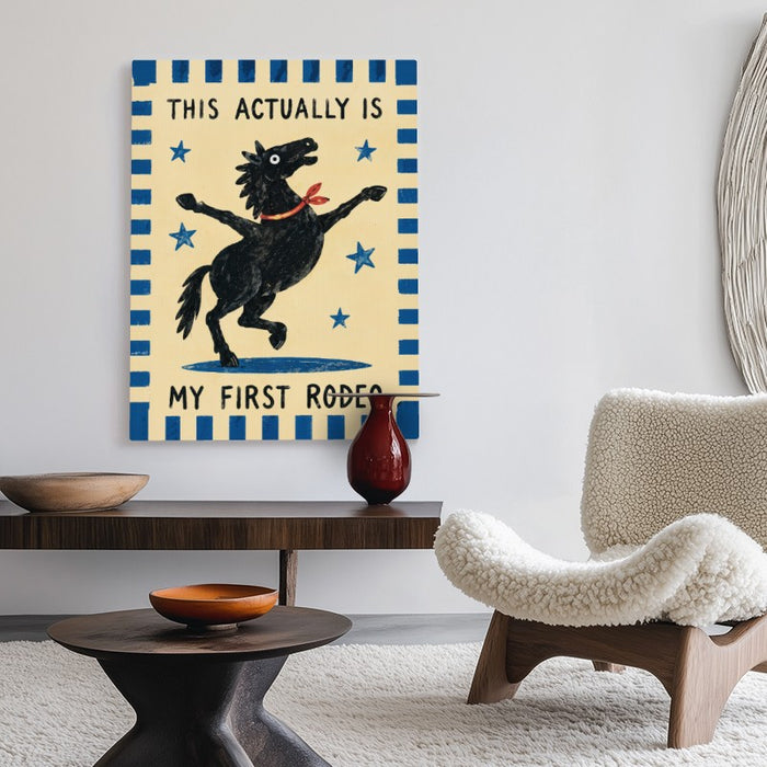 My First Rodeo Canvas — Canvas Vertical #02