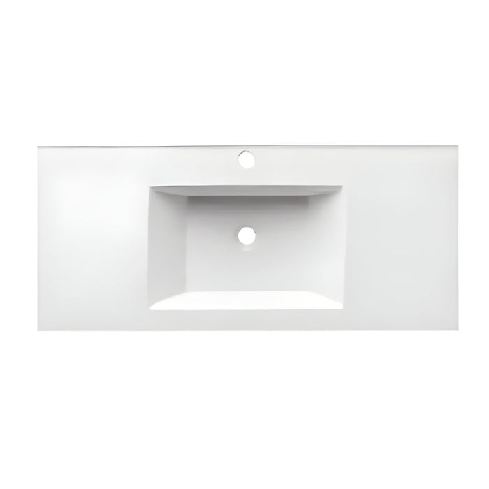 #MY13094 Cabinet Countertop Basin-1-Hole in White