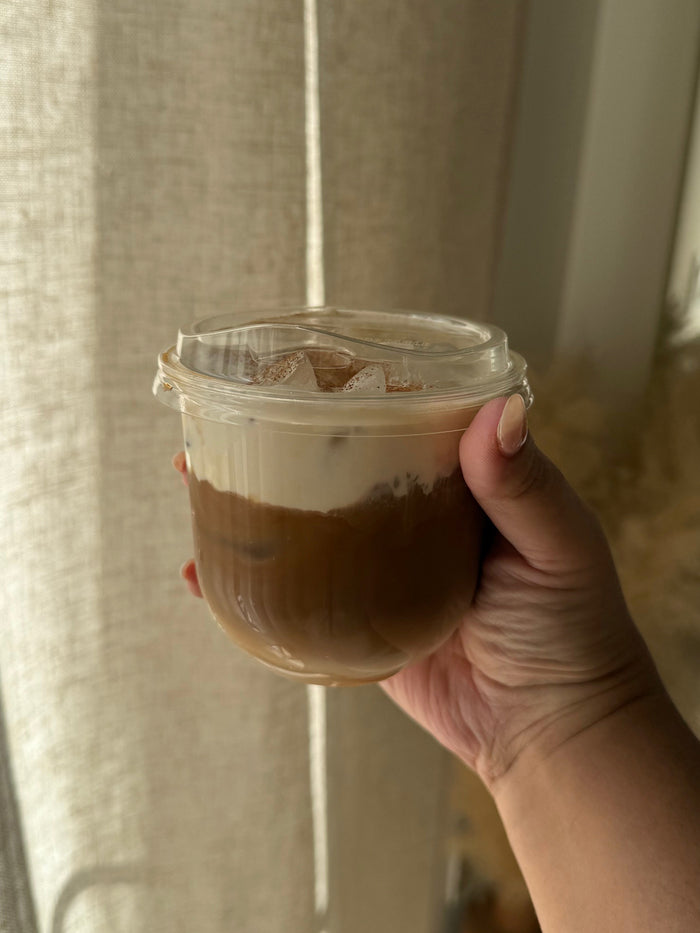 NATURAL 12oz Rounded Bottom Compostable Arc 96mm Cup & Sip Lid Bundle - Bulk
